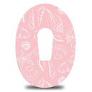 Coral Seashells Dexcom G6 Tape