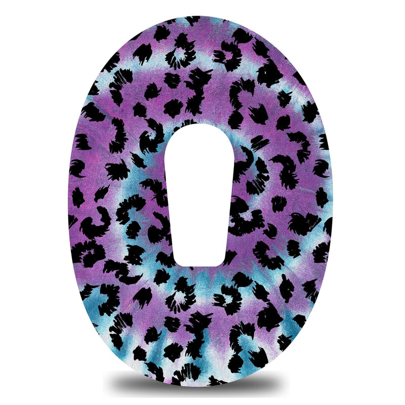 Leopard Purple Tie Dye Swirl Dexcom G6 Tape